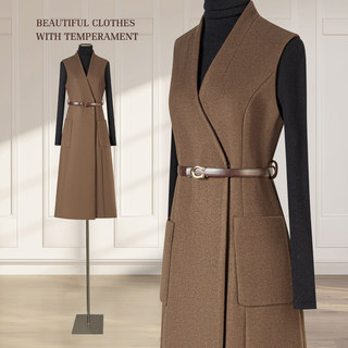 Woolen Dress for Women in Autumn and Winter, High-End Style, Paired with a Coat, a Complete Set of Vest Suit, Skirt, Two-Piece Set, Wool Vest Dress