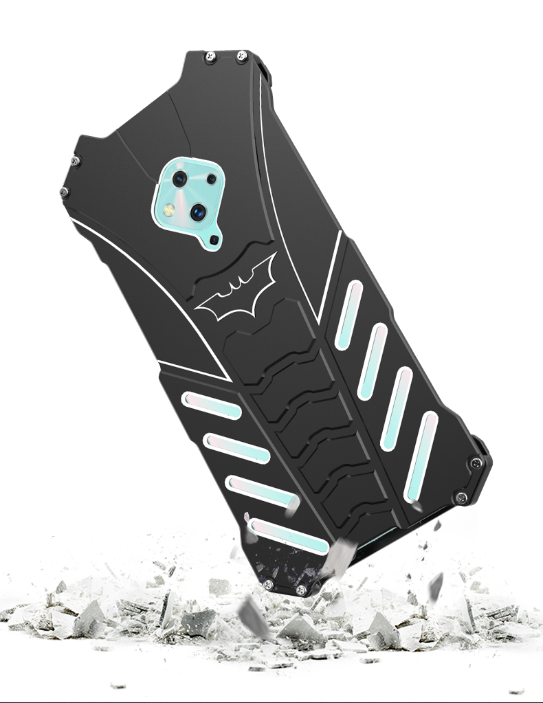 R-Just Batman Shockproof Aluminum Shell Metal Case with Custom Batarang Stent for vivo S5