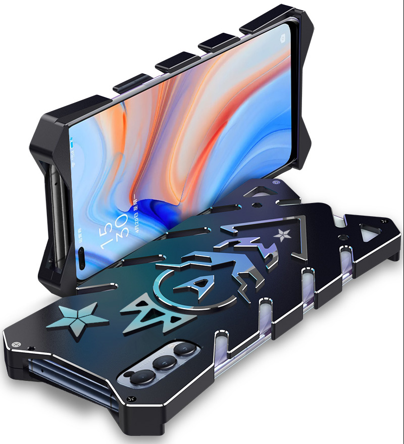 SIMON New THOR II Aviation Aluminum Alloy Shockproof Armor Metal Case Cover for OPPO Reno4 & OPPO Reno4 Pro