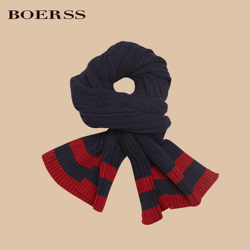BOERSS new boy scarf baby children warm surrounding neck autumn and winter Korean version tide 100 hitch