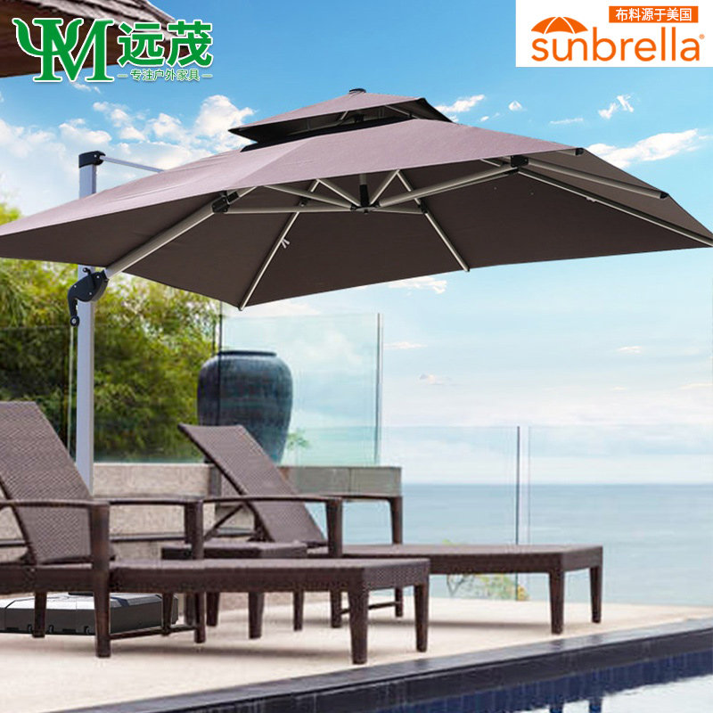 High-end outdoor beach umbrellas Courtyard Umbrella Villa Garden Outdoor Rome Umbrella Large beach umbrella sunbrella