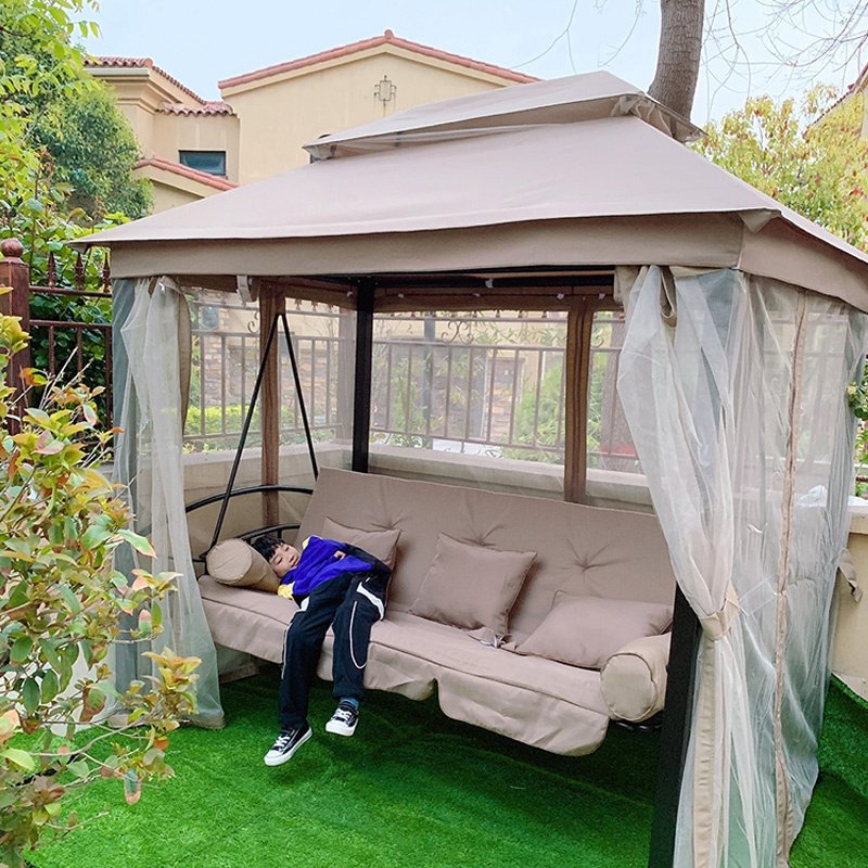 Yuanmao swing outdoor courtyard hammock outdoor swing rocking chair double hanging chair indoor home swing swing bed