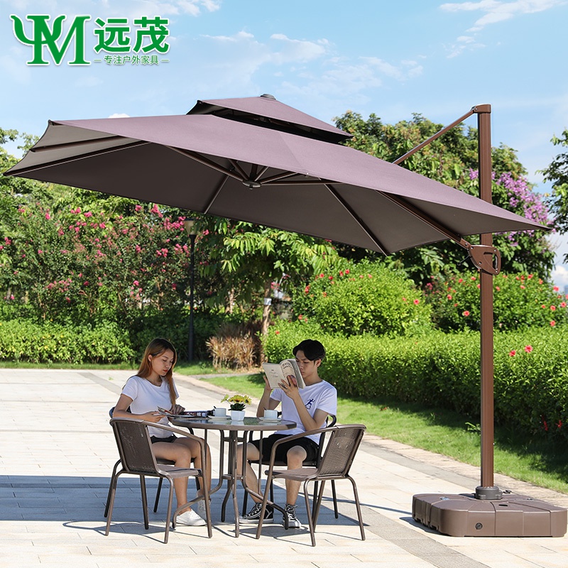 Outdoor beach umbrella Courtyard Umbrella Villa Garden Open-air Outdoor Rome Umbrella stall Quartet Large beach umbrellas Printable