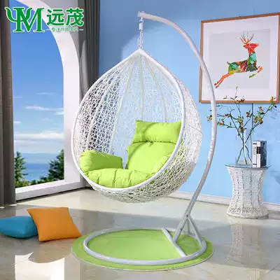 Yuanmao hanging basket chair rattan chair single indoor European home balcony hanging orchid chair single double hanging chair special offer