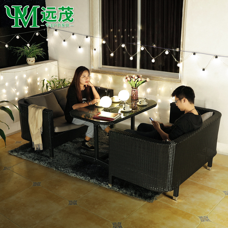Yuan Mao Outdoor Sofa Chai Balcony Fuji Chain Cottage Courtyard Courtyard Cottage Sofa Cottage Table and Chair Combination
