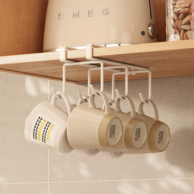 Cup Storage Rack, High-End Wall-Mounted Water Cup Holder, Coffee Cup, Tea Cup Hanging Rack, Upside-Down Mug Rack
