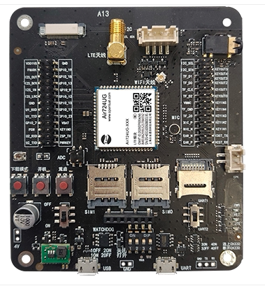 Shanghai HeaZeus Luat Cat1 Small Size 4G Full Netcom module Air724UG Development plate A13