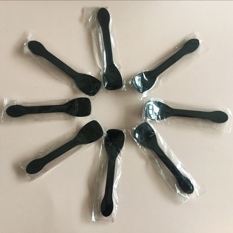 Spoon One-time cute thickened plastic independent packaging cake spoon Dessert spoon soup spoon 100pcs