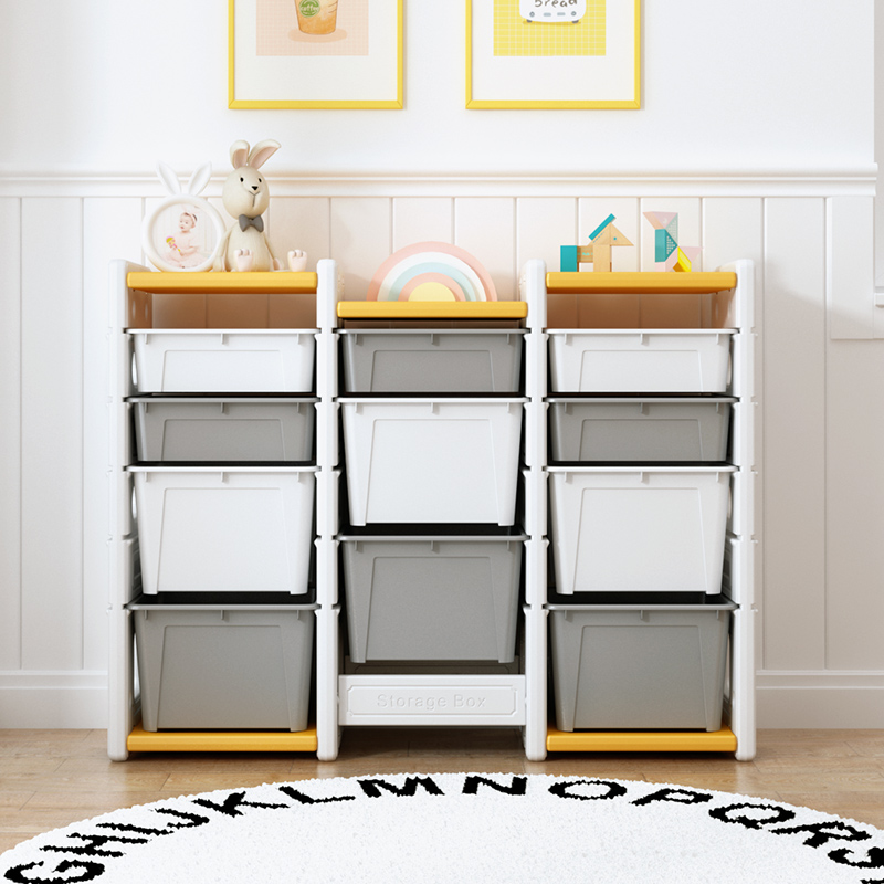 Children's toy rack holding shelves baby collection cabinet drawing bookshelf shelf multi-layer container box storage cabinet