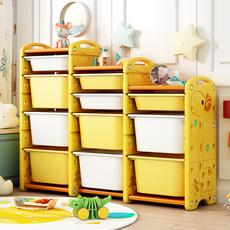 Cute deer children's toy storage shelf baby finishing Shufat storage cabinet storage picture book shelf storage box home