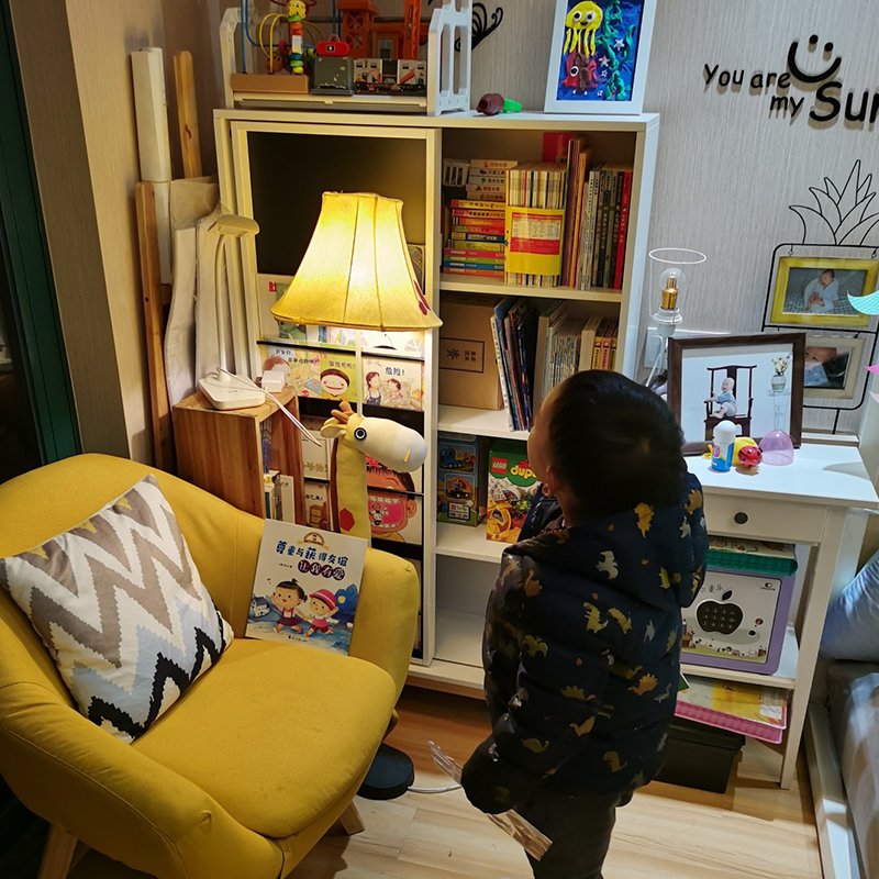 Children's bookshelf drawing shelf toy shelf shelf transfer door to floor multi-layer bookshelf toy cabinet combination