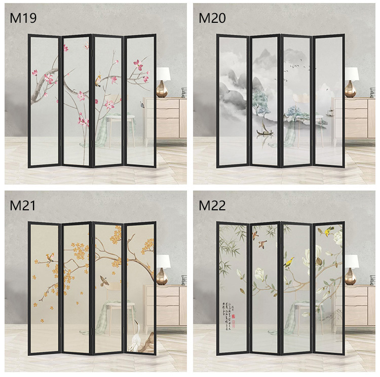 Trung Quốc màn hình phân vùng phòng khách văn phòng khách sạn phòng ngủ di động hiên đơn giản gỗ gấp vải mới - Màn hình / Cửa sổ vách gỗ ngăn phòng