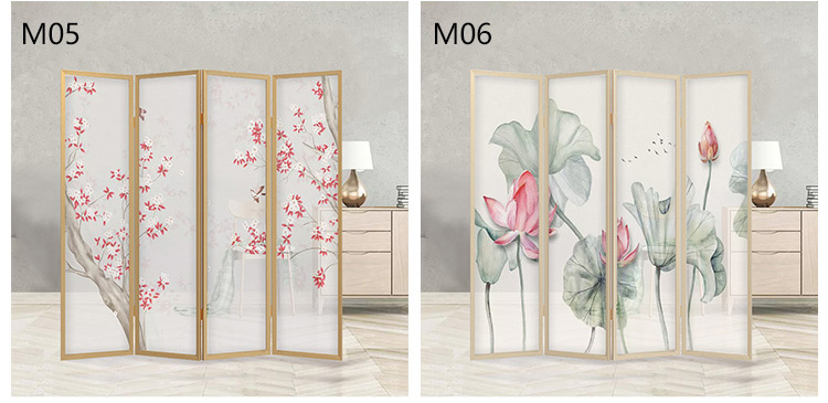 Trung Quốc màn hình phân vùng phòng khách văn phòng khách sạn phòng ngủ di động hiên đơn giản gỗ gấp vải mới - Màn hình / Cửa sổ vách gỗ ngăn phòng