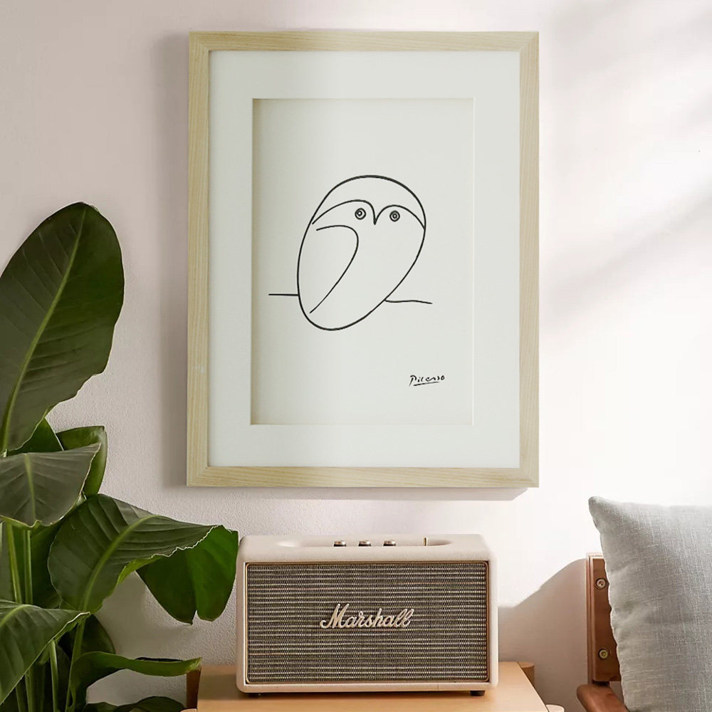 Solid wood photo frame hanging wall Nordic living room photo wall decoration creative minimalist art picture frame sofa bed head background wall