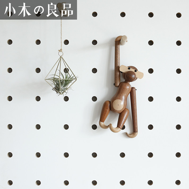 Nordic home decoration fine ornaments wooden monkey joints can be moved high-end gifts Birthday gifts Solid wood craft