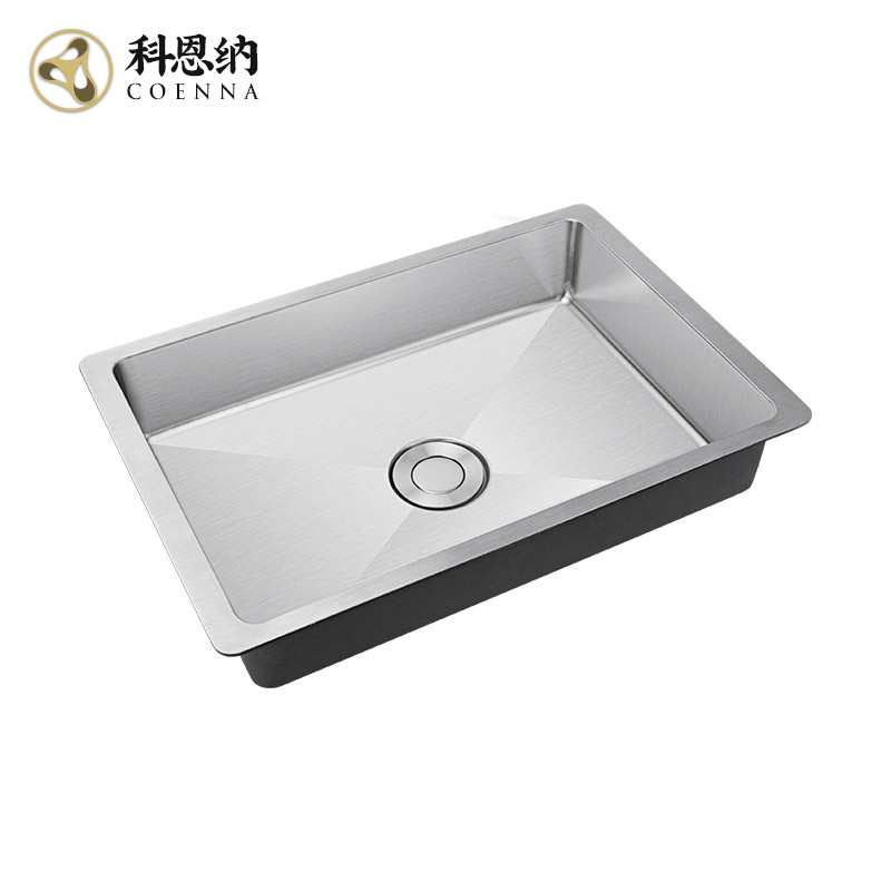 Cohenna Quartz Single Single Single Tank with 304 stainless steel basin kitchen double slot wash pool