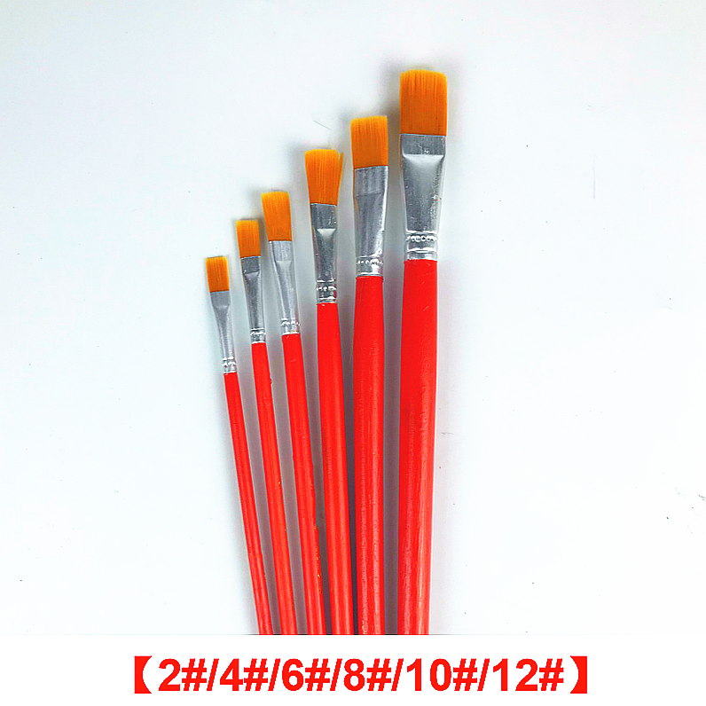Kindergarten children's art nylon hair brush oil painting pen water gouache industrial pen paint paint brush tire painting