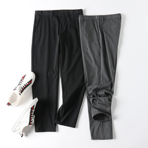 Be sure to go into the drop type anti-wrinkle non-iron summer mens high-end stretch leisure ankle-length pants 4241
