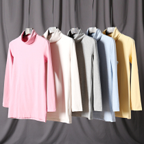 Only 18 8 fitting room benefits skin-friendly delicate ladies can flip high neck long sleeve base shirt T-shirt 2699