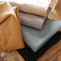 Island country order soft glutinous delicate autumn and winter mens solid color knitted sweater fashion wild base shirt 6559