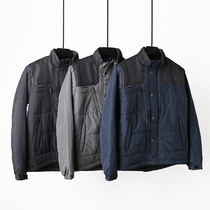 Retain vintage tooling autumn and winter new mens color stitching casual cotton coat coat 6382