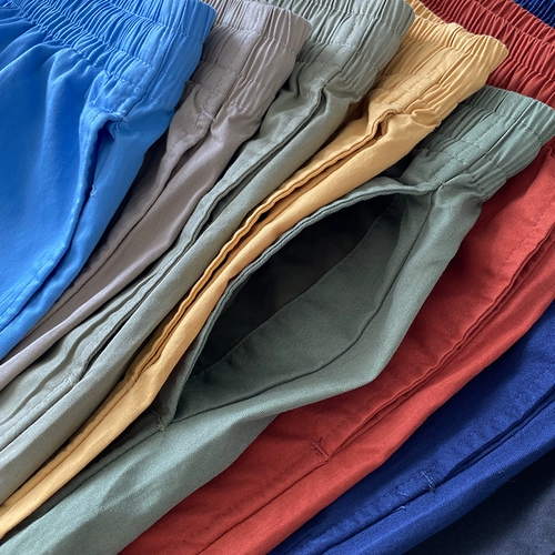 Тонкие хлопковые цветные штаны, шорты для отдыха, быстрое высыхание, эластичная талия