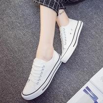 Fashion work gentle dwarf Big Boy college light autumn primary school campus olive green canvas shoes gradually change color