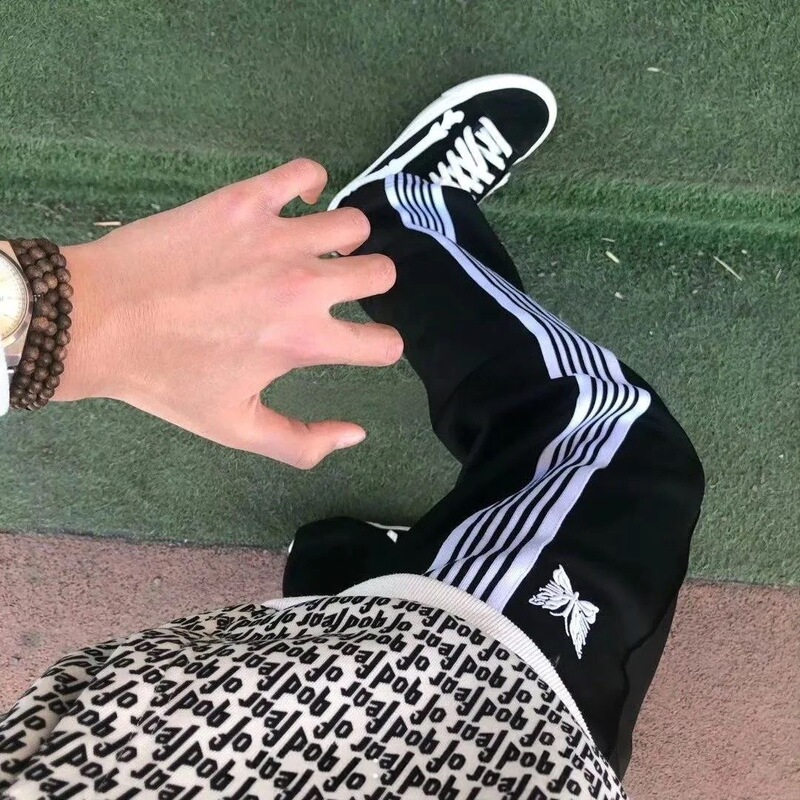 Trendy Brand Embroidered Butterfly Pants, Popular in Spring and Autumn, Unisex Couple Fashion, Versatile Casual Sports Pants