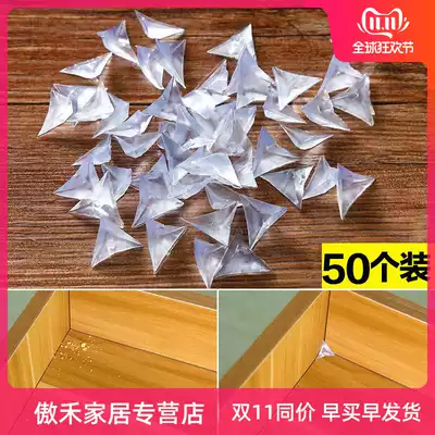 Transparent crystal drawer corner dust-proof corner 50 pieces wardrobe overall cabinet dust-proof cabinet dead corner corner grain