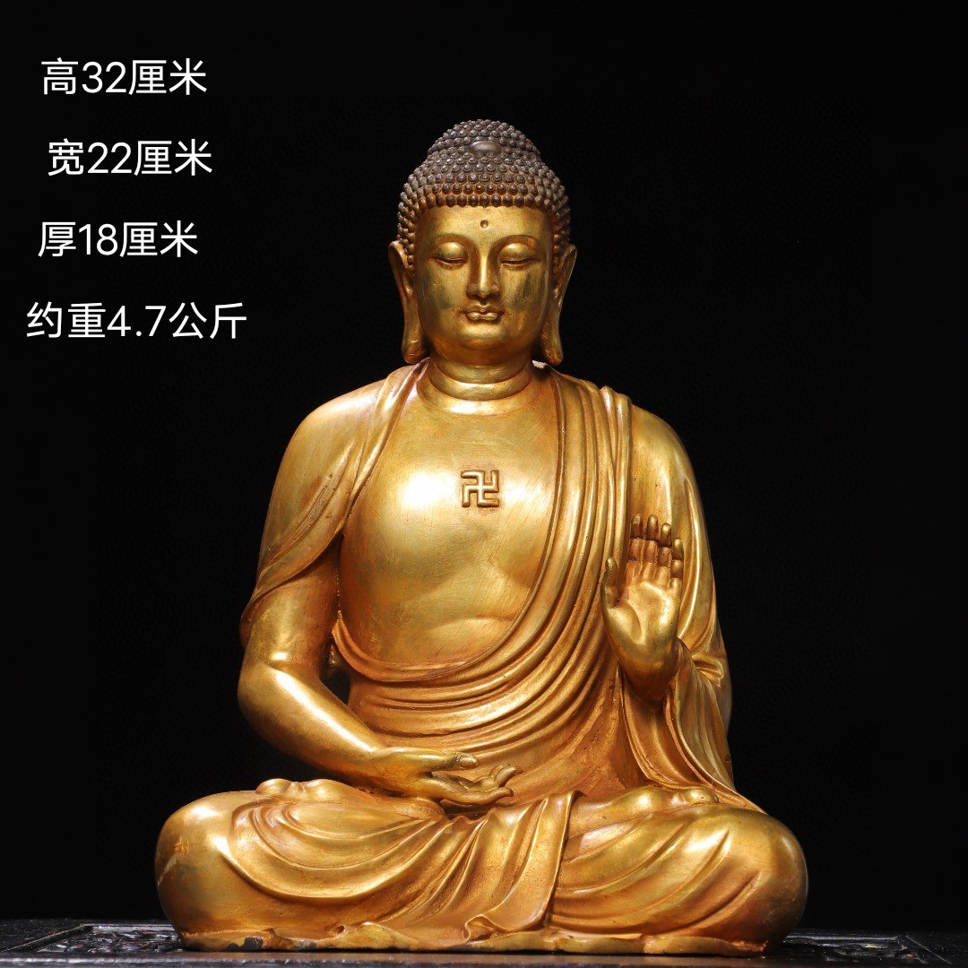 Antiques and miscellaneous collections, the Great Sun Tathagata Buddha, pure copper Guanyin bronze ware, Buddhist household Buddhist halls, various Buddha statues and ornaments