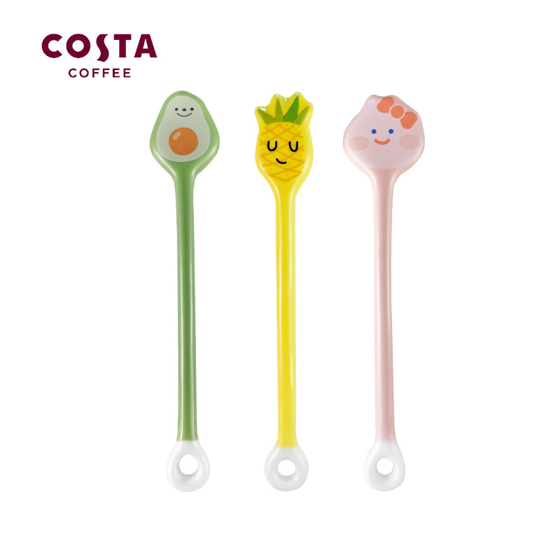 COSTA Stirring Spoon Milk Tea Drink Coffee Stirring Stick Woman Cute Creative Coffee Stirring Spoon Ceramic Coffee Spoon