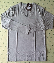 2097 three shots men Qiuyi ultrafine mo dai er mian V-NECK mens underwear base shirt nan shang yi da ling tops