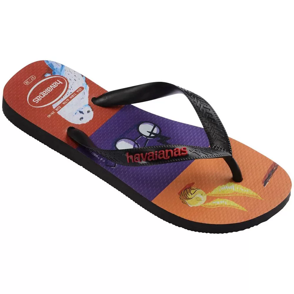 Шлепанцы Havaianas Гарри Поттер, нескользящие шлепанцы с плоской подошвой для пляжа