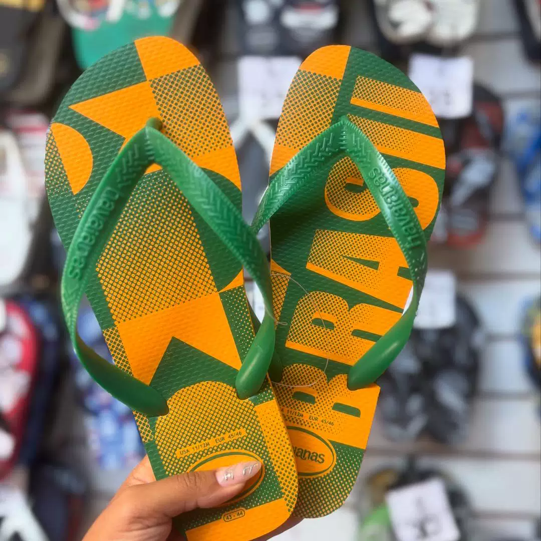 2026 новые шлепанцы havaianas нескользящие пляжные тапочки для Бразилии летом