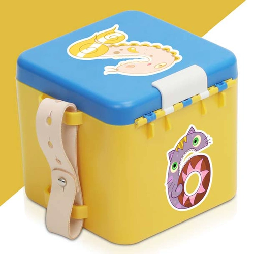 Портативная универсальная игрушка для путешествий для выхода на улицу, настольный конструктор, коробка для хранения