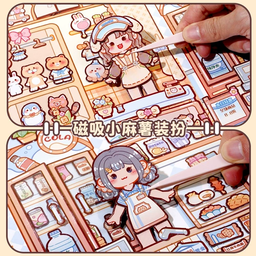 Магнитная трехмерная детская наклейка, новая коллекция, не требует вырезания