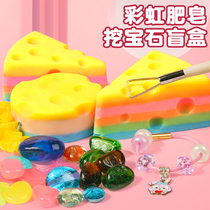Dig Jewel браслет Rainbow Soap археологические раскопки игрушечные сокровища для детей Маленькой девочке сокровища