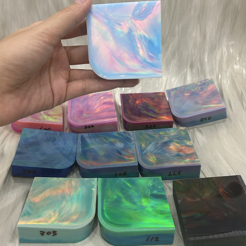 120G/Piece Synthetic Opal Nebula Opal Raw Material in Stock Olp Series Aurora Opal Rough Stone