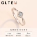 925 sterling silver ring nữ hôn nhân đề nghị thú nhận để gửi bạn gái tham gia mô phỏng chiếc nhẫn kim cương Nhật Bản và Hàn Quốc hipster sinh viên cá tính sáng tạo