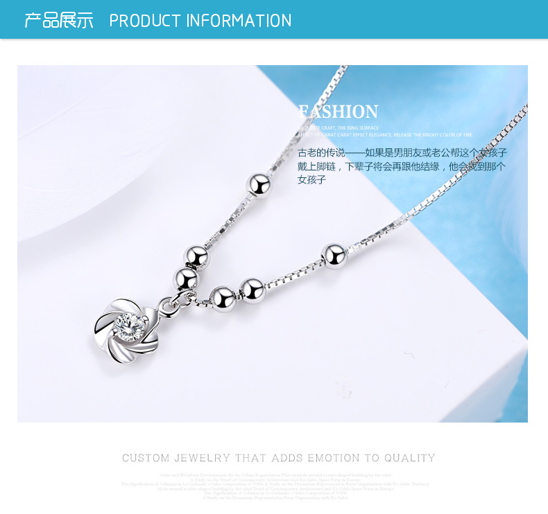 Bracelet de cheville Femme GLTEN en Argenterie - Ref 3102615 Image 15