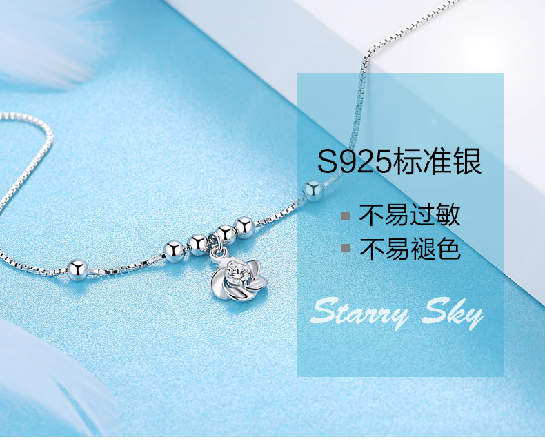 Bracelet de cheville Femme GLTEN en Argenterie - Ref 3102615 Image 9