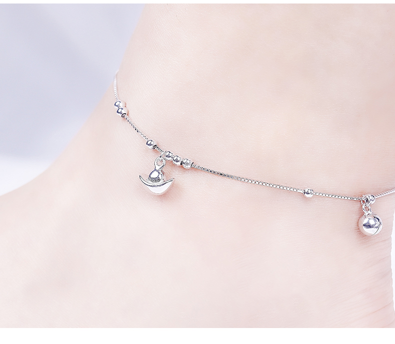 Chaine de cheville Femme GLTEN en Argenterie - Ref 3103715 Image 8