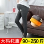 Quần legging size lớn cho bà bầu mùa thu đông cộng với nhung dày mùa xuân và mùa thu tự trồng dạ dày nâng bụng cho bà bầu quần bà bầu mùa đông 200 kg quần áo bầu