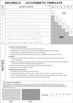Fei Lin ruler line regulation A4 stain area measurement scale gray measurement accuracy and transparency scale 069 099 series