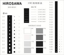 Dotted Line Fillin Size Stain Regulation Gray Measurement Dot Diameter Measurement Standard Scale High Precision Measurement