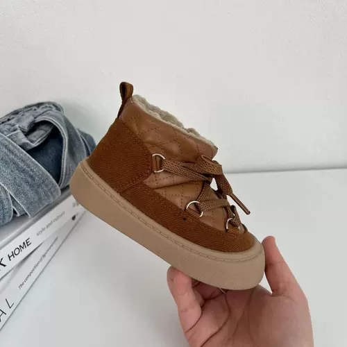 Детские зимние утепленные туфли, удерживающие тепло сапоги подходит для мужчин и женщин, в корейском стиле