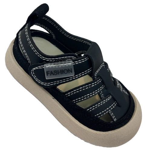 Плетеные сандалии, пляжная пляжная обувь подходит для мужчин и женщин для отдыха на липучке, в корейском стиле