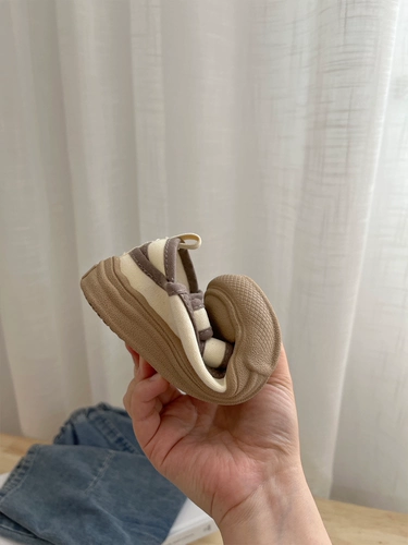 Детские тканевые сандалии, повседневная обувь подходит для мужчин и женщин на липучке, в корейском стиле