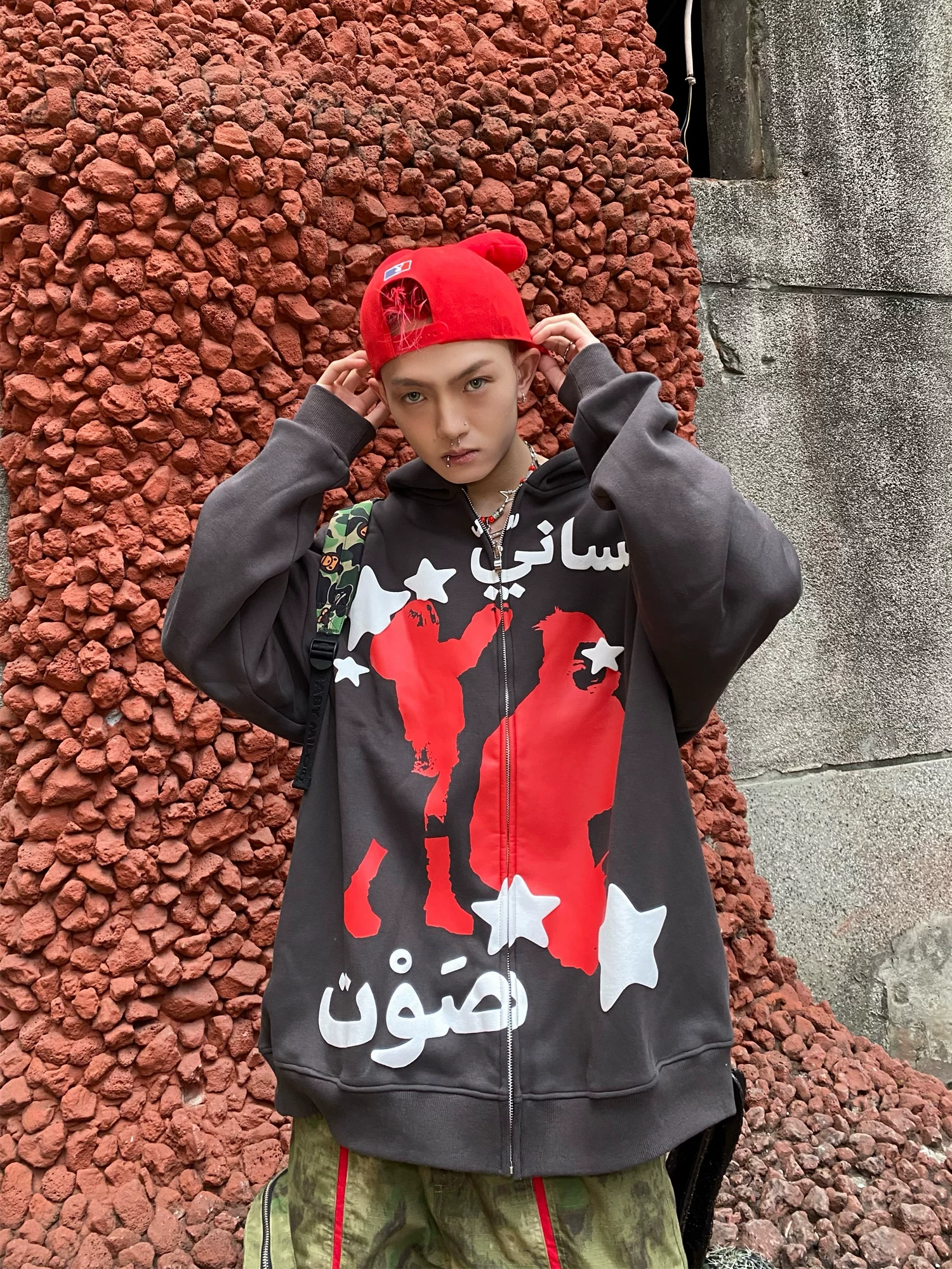 Кардиган с капюшоном, свитшот на молнии, демисезонная куртка, oversize