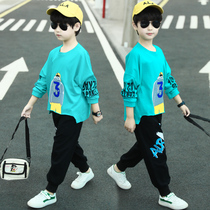 Childrens clothing boys autumn sports suit 2020 new spring autumn boys big children Korean handsome foreign tide clothes